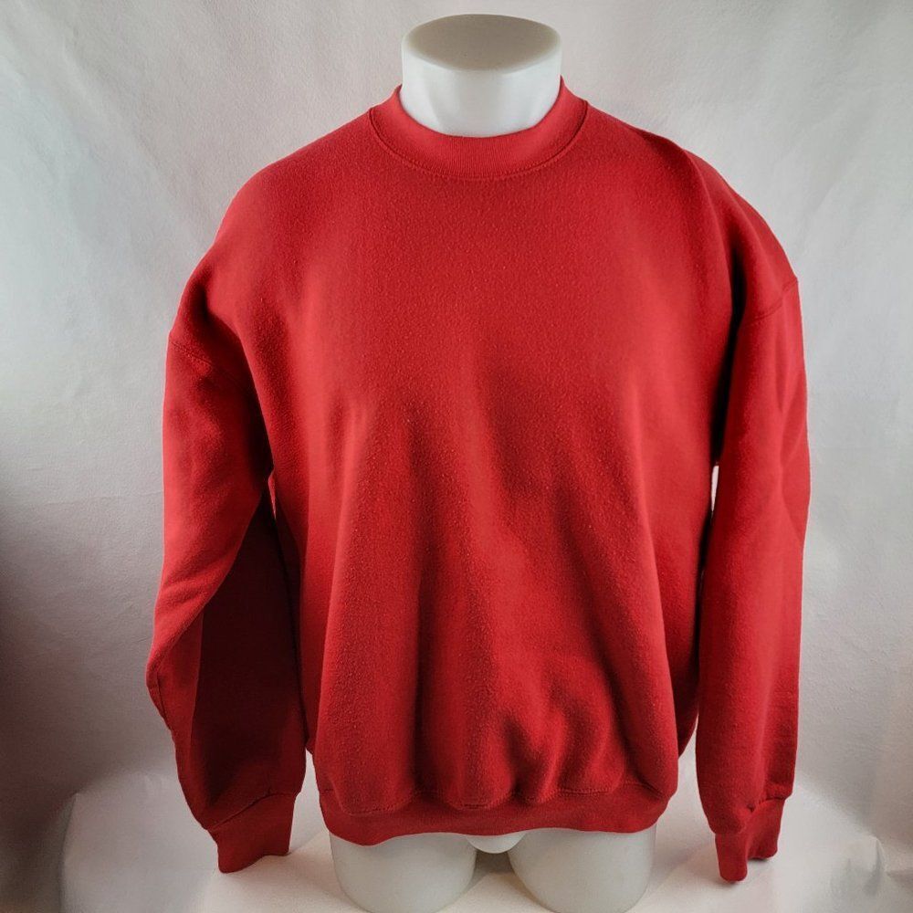 VTG Sweatshirt Mens XL Red Made In USA Fruit of the Loom Crewneck Pullover Blank